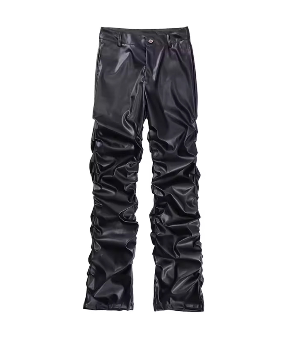 Stacked Leather Pants