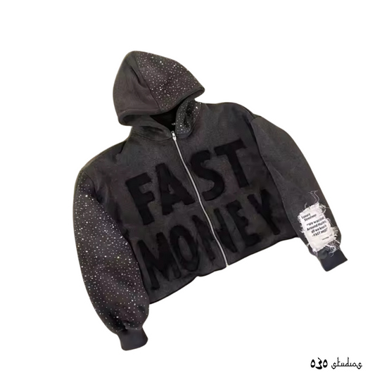 Fast Money Zip Hoodie