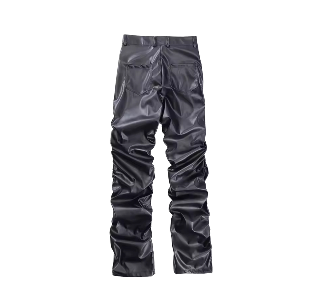Stacked Leather Pants