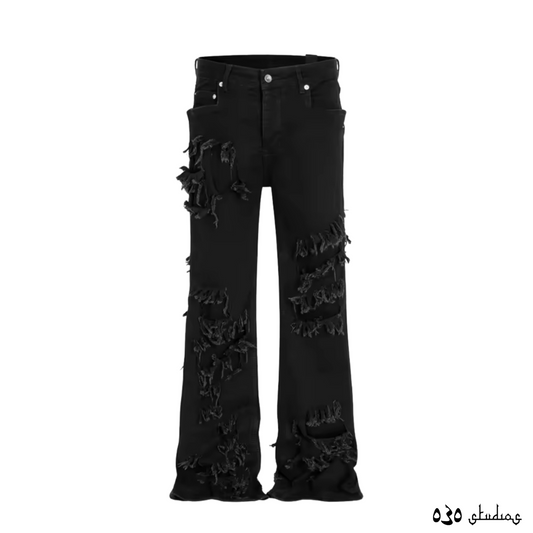 Stacked Ripped Jeans